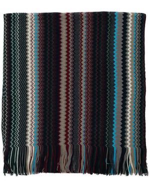 Missoni ジグザグパターン スカーフ - ブラック