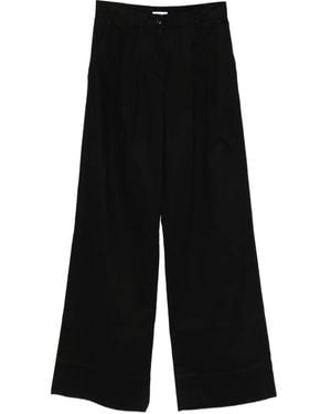 Malo Pleated Pants - Black