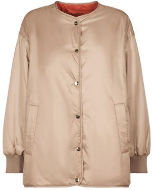 Max Mara Collarless puffer jacket - Natur