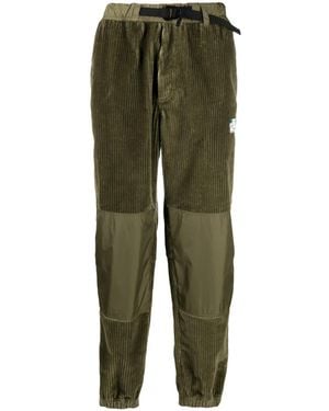 Moncler Corduroy Paneled Pants - Green