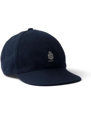 Prada Old Piqué Baseball Cap - Blue