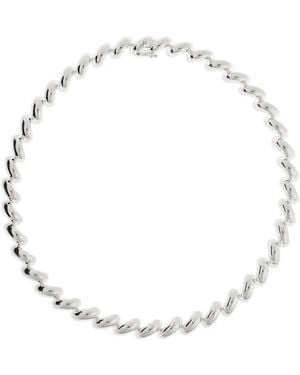 LIE STUDIO Collier The Edith - Blanc