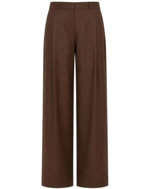 Paul Smith Pleated Wide-Leg Pants - Brown