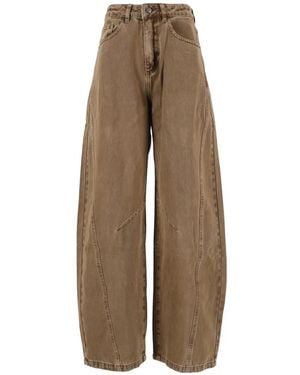 ELEH Seam-Detail Jeans - Natural
