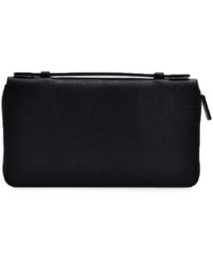 John Richmond Zip-Around Wallet - Black