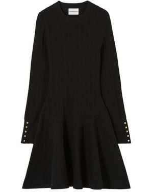 Claudie Pierlot Flared Mini-Jurk - Zwart