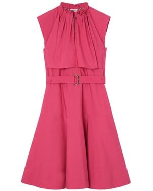 Burberry Cotton Poplin Dress - Pink