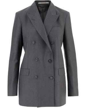 Tagliatore Peaked Lapels Double-Breasted Jacket - Grey