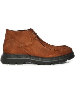Giuliano Galiano Suede Lace-Up Boots - Brown