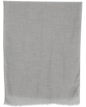 Eleventy Fringed-Edge Scarf - Grey