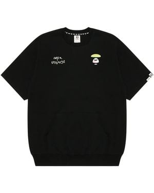Aape By A Bathing Ape ロゴ Tシャツ - ブラック