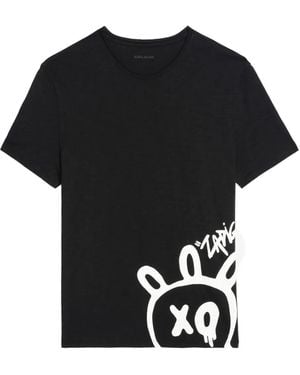 Zadig & Voltaire Graphic Print Top - Black