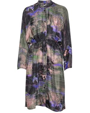 Henrik Vibskov Drawstring Printed Dress - Grey