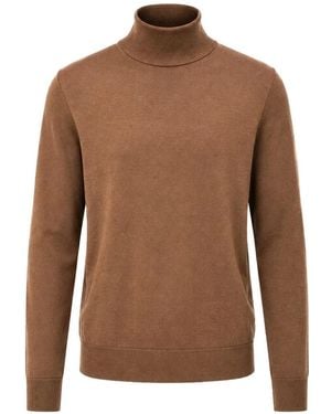 Pal Zileri Roll-Neck Wool Sweater - Brown