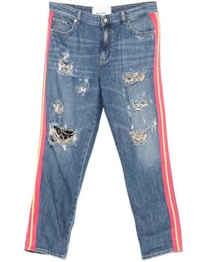 Blugirl Blumarine Jeans Im Distressed-Look - Blau