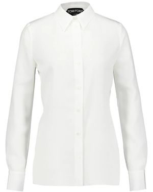 Tom Ford サテン シャツ - ホワイト