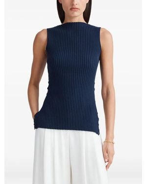 Anna Quan Geripptes Rio Top - Blau