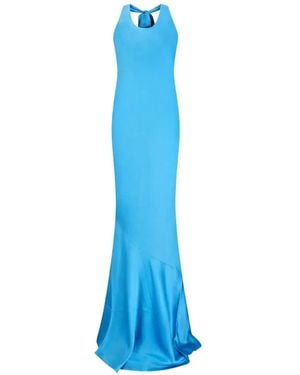 retroféte Alison Maxi Dress - Blue
