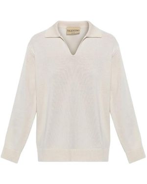 Valentino Garavani V-Neck Jumper - White