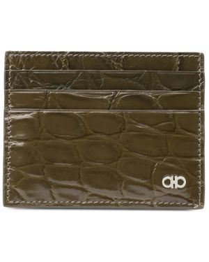 Ferragamo Gancini Cardholder - Natural