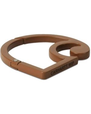 Carhartt Portachiavi Con Logo C - Marrone