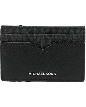 Michael Kors Hudson Signature Logo Cardholder - Black