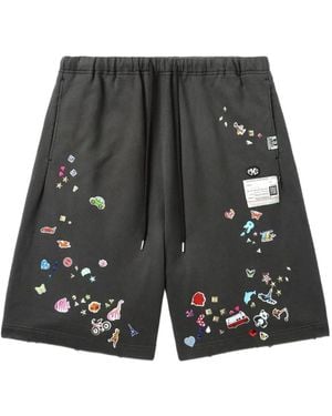 Maison Mihara Yasuhiro パッチ ショートパンツ - グレー