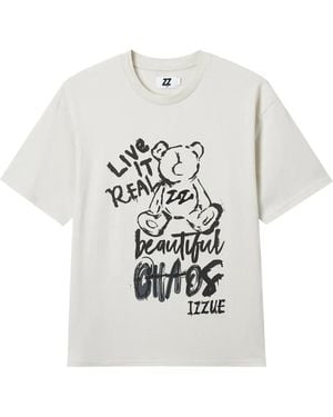 Izzue Graphic Print T-Shirt - White