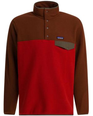 Patagonia Press-Stud Fleece Sweatshirt - Red