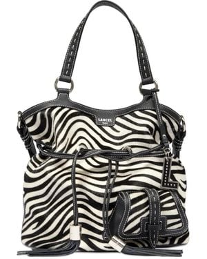 Lancel Premier Flirt Beuteltasche Mit Zebra-Print - Schwarz
