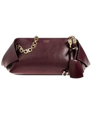 Ferragamo Folded Small Chain Shoulder Bag - Purple