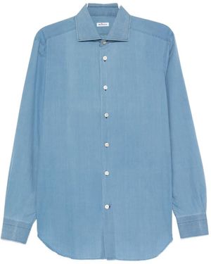 Kiton Buttoned cotton shirt - Blau