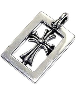 Chrome Hearts Framed Open Baby Fat Pendant - Metallic