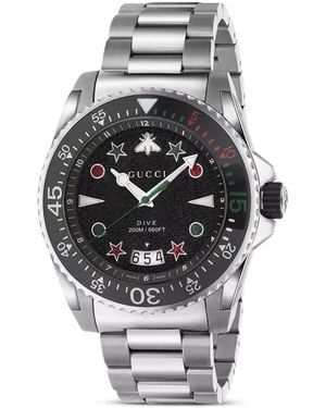 Gucci Dive Armbanduhr 45Mm - Grau