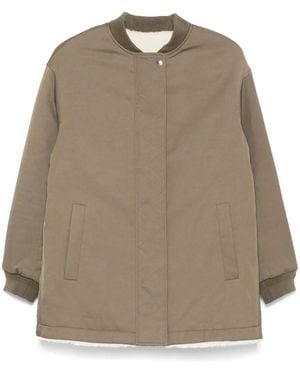 Yves Salomon Reversible Coat - Natural