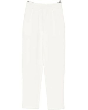 Twinset Elasticated-Waistband Pants - White