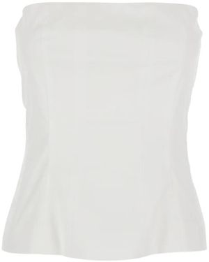 FEDERICA TOSI Strapless Top - White