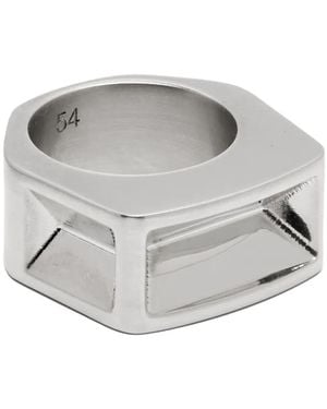Rick Owens Imploded Ring - Grau