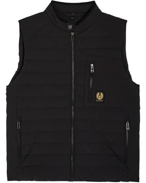 Belstaff Chaleco Acolchado Con Cremallera - Negro