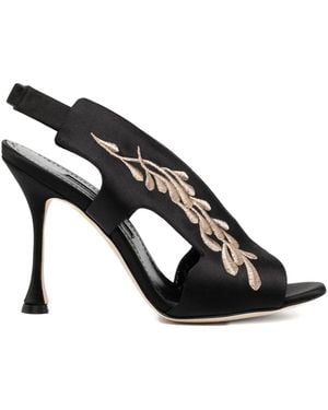 Manolo Blahnik Pancrabonu 105Mm サンダル - ブラック