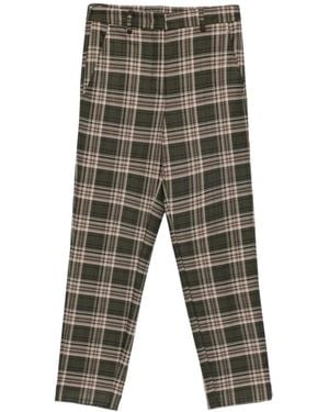 NINA 14.7 Hose Mit Karomuster - Grau