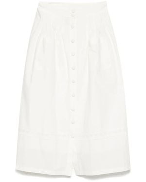 Bambah Falda Ritchel Con Ribete De Encaje - Blanco