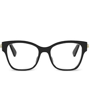 BVLGARI Brille Mit Eckigem Gestell - Schwarz