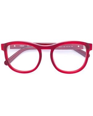 Chloé Gafas Con Montura Redonda - Rojo