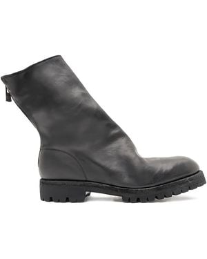 Guidi Zip Biker Boots - Black