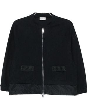 Moncler Zip Pocket Jumper - Black