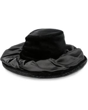Junya Watanabe Gathered-Detail Hat - Black