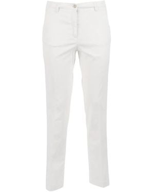 Briglia 1949 Button Straight Trousers - White