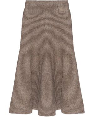 Burberry Gerippter Strickrock - Braun