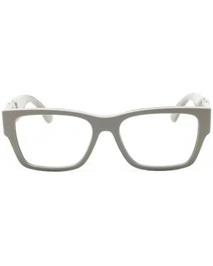 Versace Rectangle-Frame Glasses - White